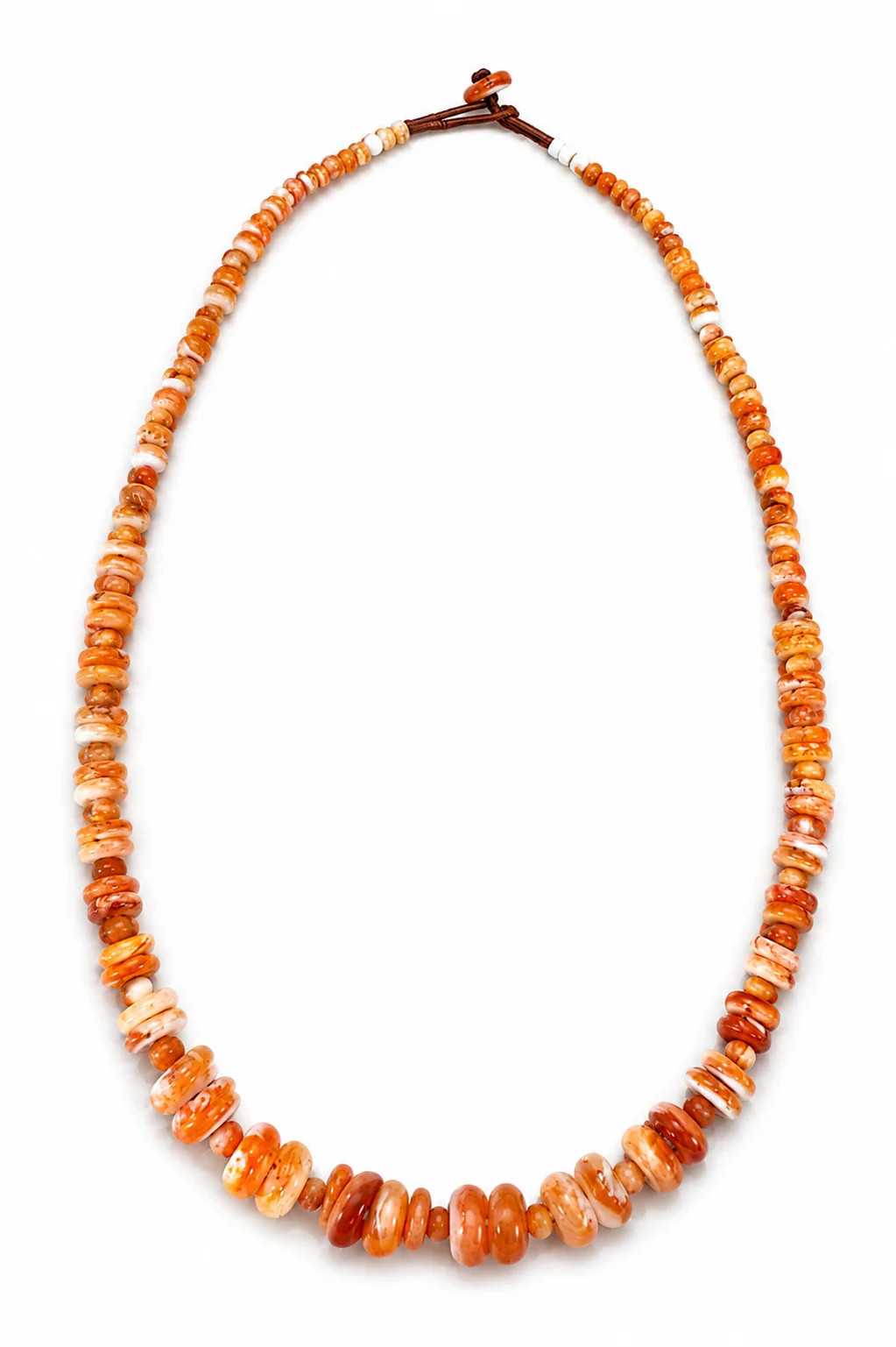 20” Spiny Oyster Graduated Necklace
