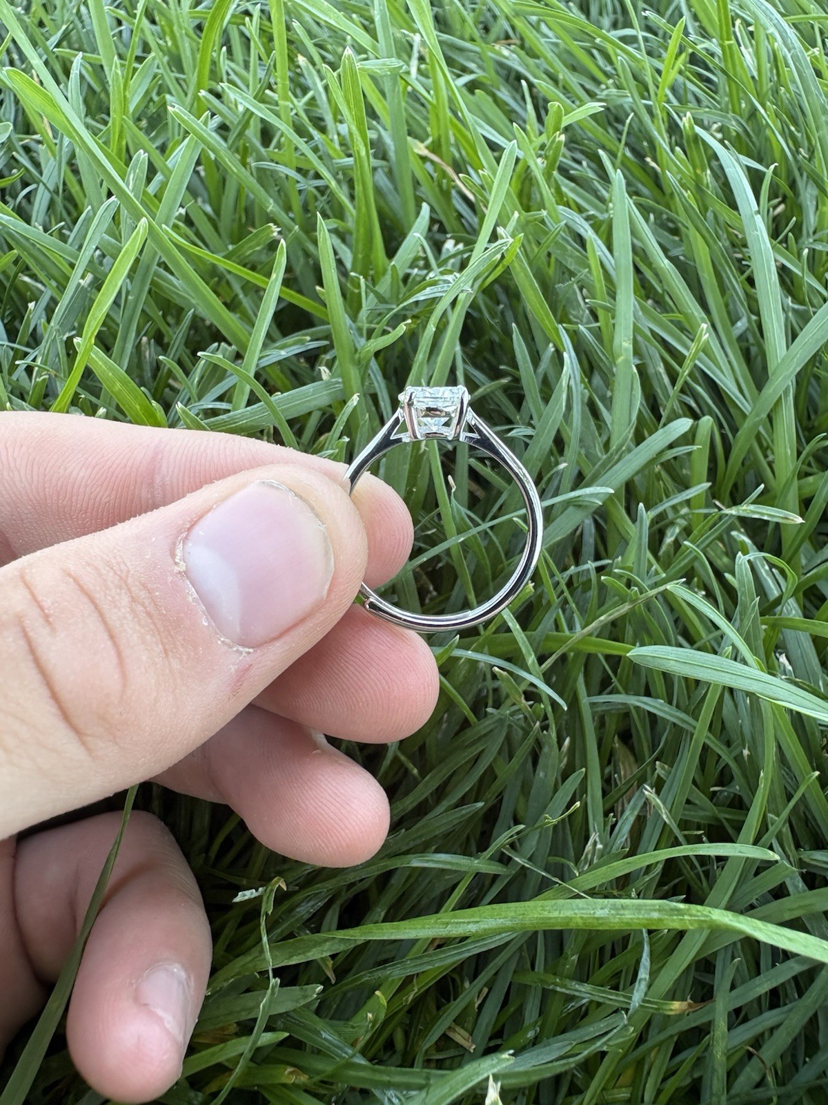 VVS1 Moissanite Adjustable Engagement Ring