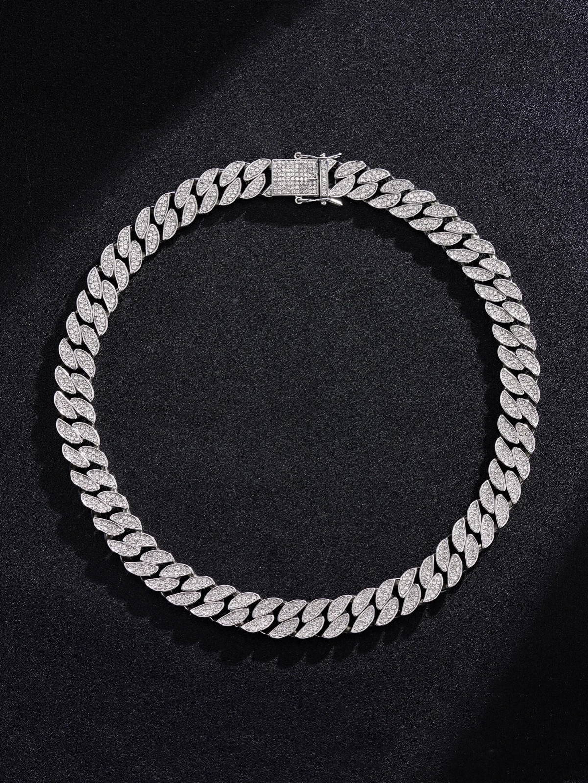 Cadenas de Titanium® en Plata 925 Para Hombre Mujer Unisex Cadena Cubana Joyería