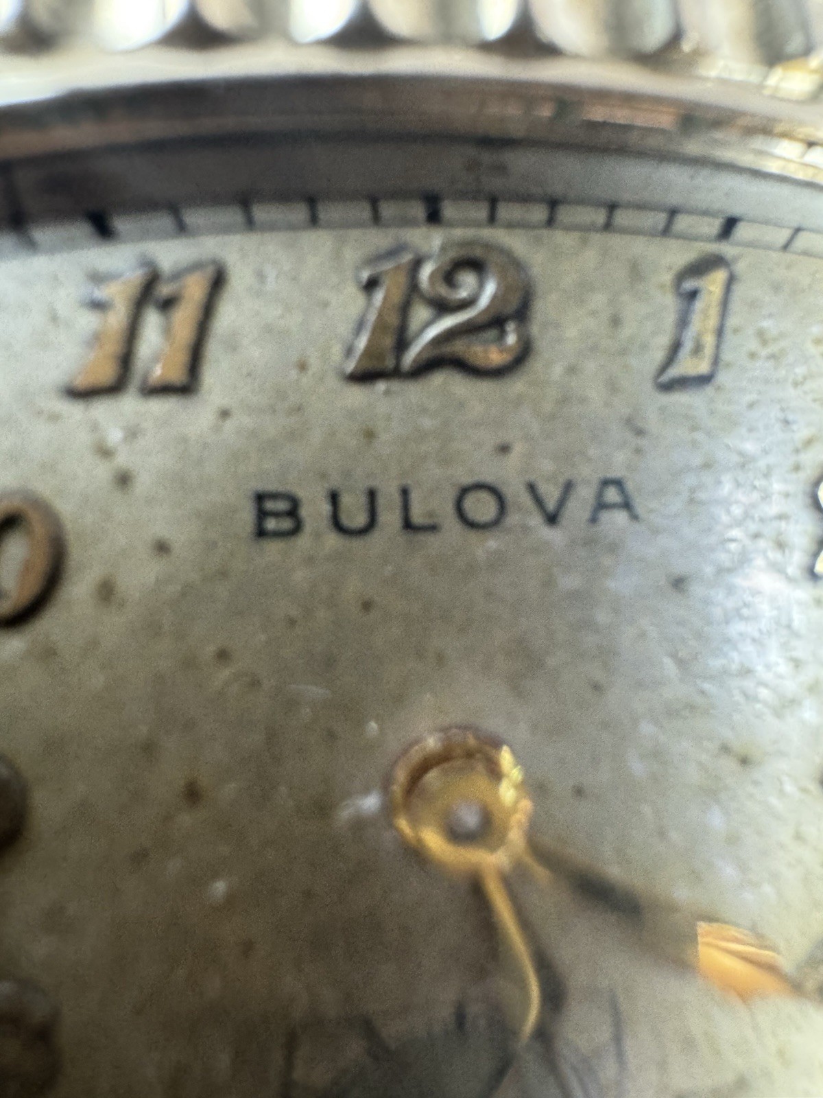 VTG Bulova Director Watch No Crystal Winds Ticks See Description For Parts Only