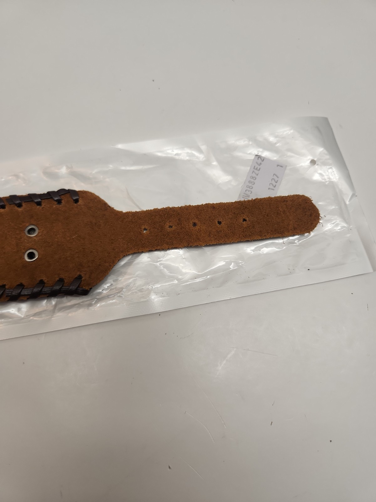 Wide Brown Leather Cuff Band Compatible with Apple Watch 38 40 41 42 44 45 49mm