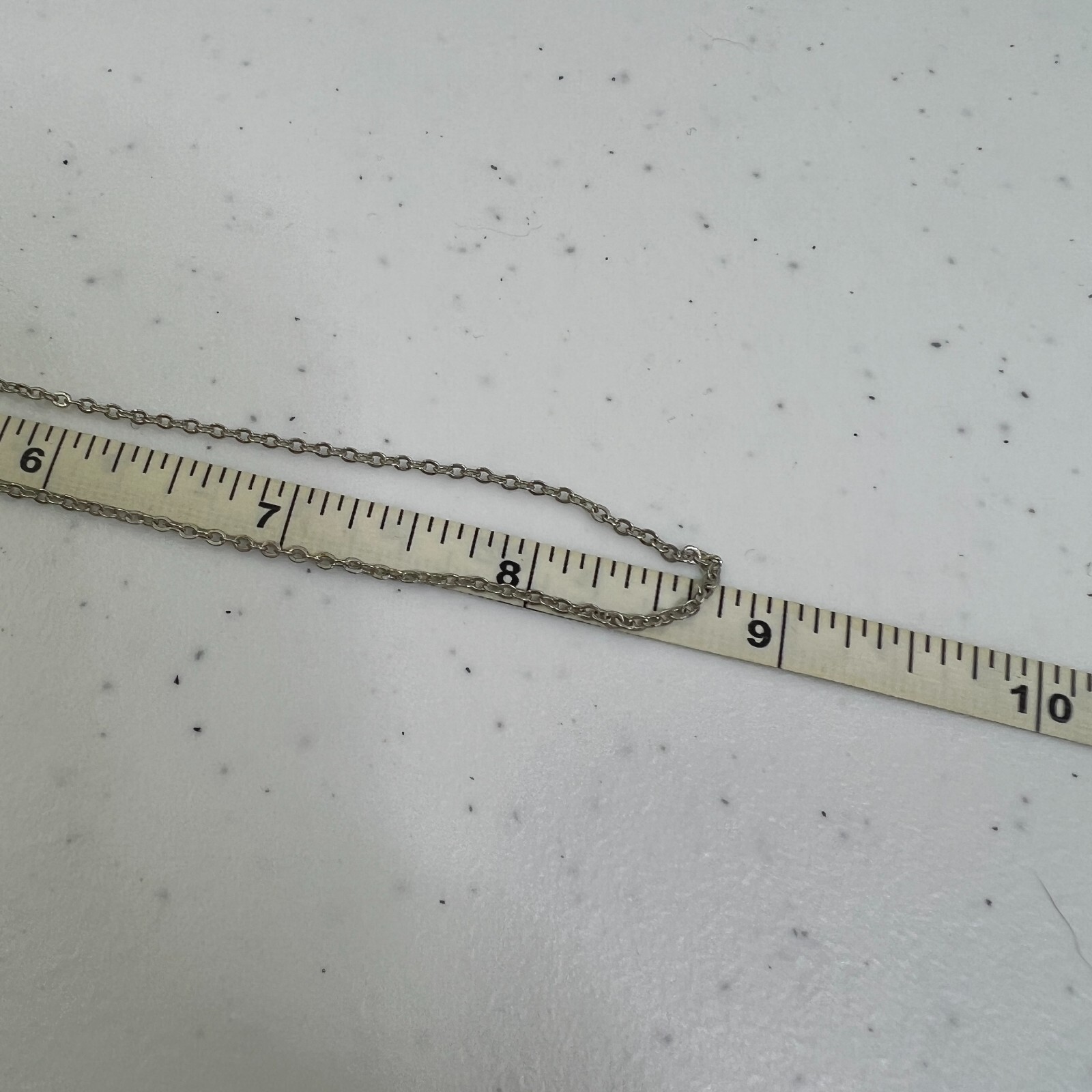 Chain 17 18 Inch Silver Tone Thin Dainty Short Basic Link Everyday