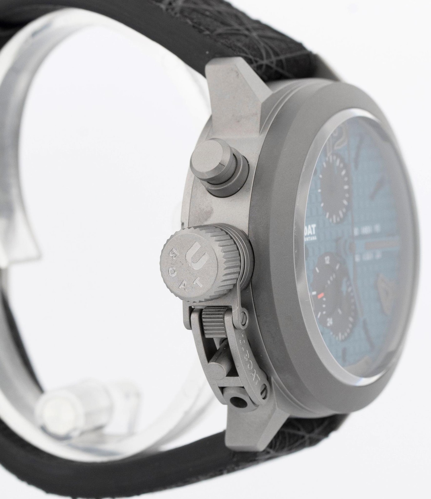 U-Boat Italo Fontana Classico 45 Titanium Tungsten Blue Chronograph 3003 BOX