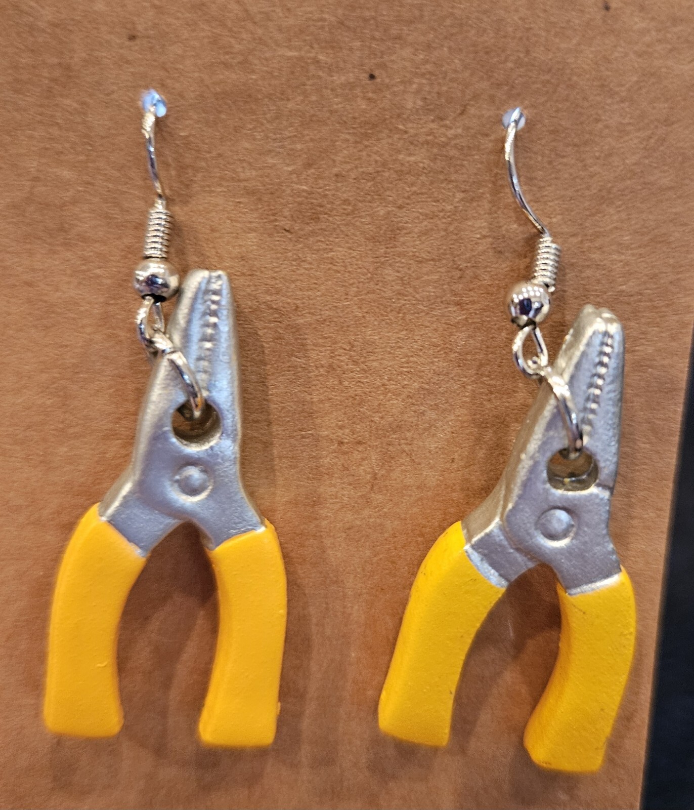 HAND TOOL EARRINGS Colorful, dangle hook, 12 diff. to choose from. ONE OF A KIND