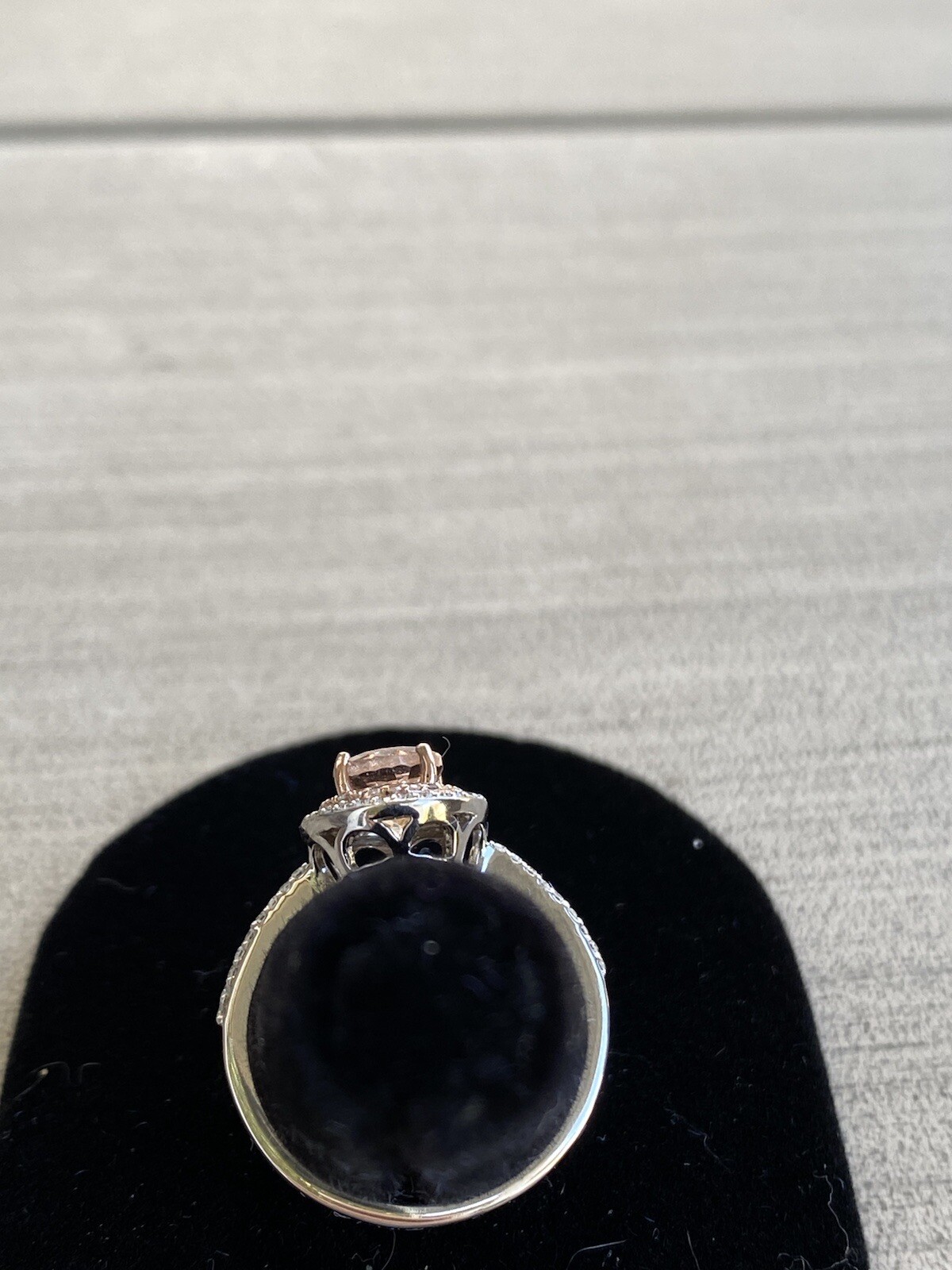 EFFY® 1/4 CT DIAMOND & 1.75 CT PINK MORGANITE 14K WHITE GOLD COCKTAIL RING