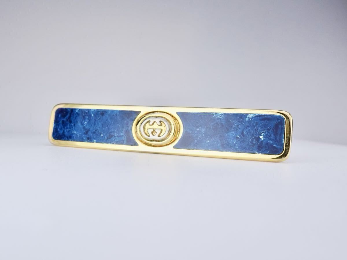 GUCCI Blue Cloisonn Enamel Gucci Tie Pin Tie Bar 7 7 336