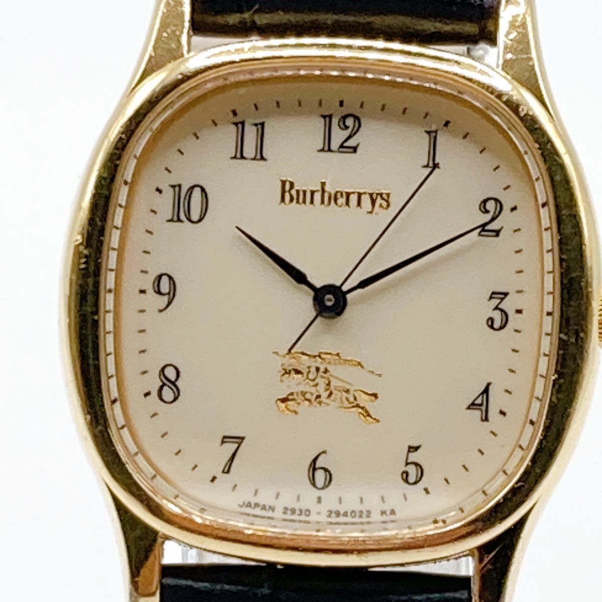 389 Burberry Ladies Watch Quartz New Battery Black Leather