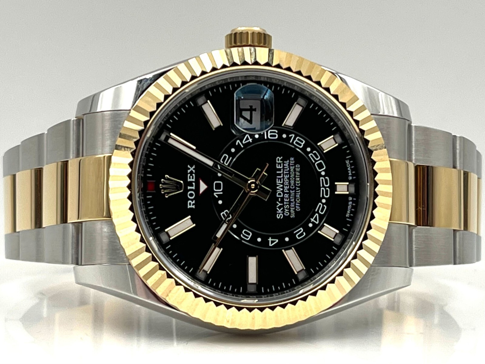 Rolex Sky-Dweller Black Dial Two Tone Oyster Bracelet 336933 Pre-Owned 2023