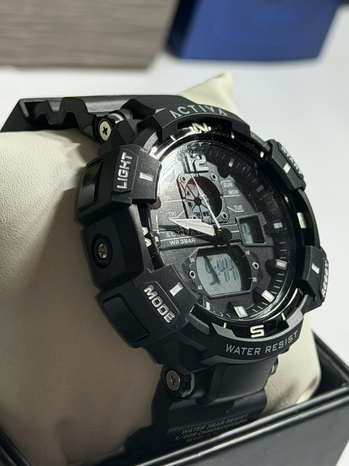 Activa X Invicta ACW8045-003 Digital Essentials Men’s 53mm Black Sport Watch NEW