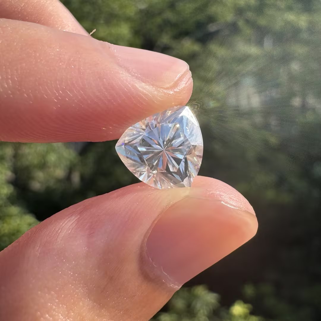 0.5-10ct Trillion Cut Multiple Color Option Moissanite Loose D Color VVS1 GRA