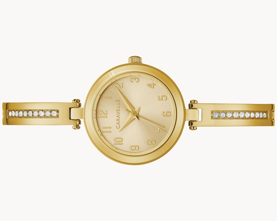 Caravelle by Bulova Women’s Gold-Tone Quartz Watch ONLY 26MM 44X100