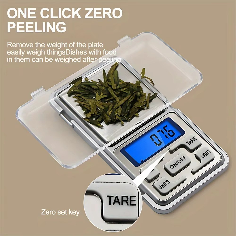 Portable 500g x 0.01g Mini Digital Scale Jewelry Pocket Balance Weight Gram LCD