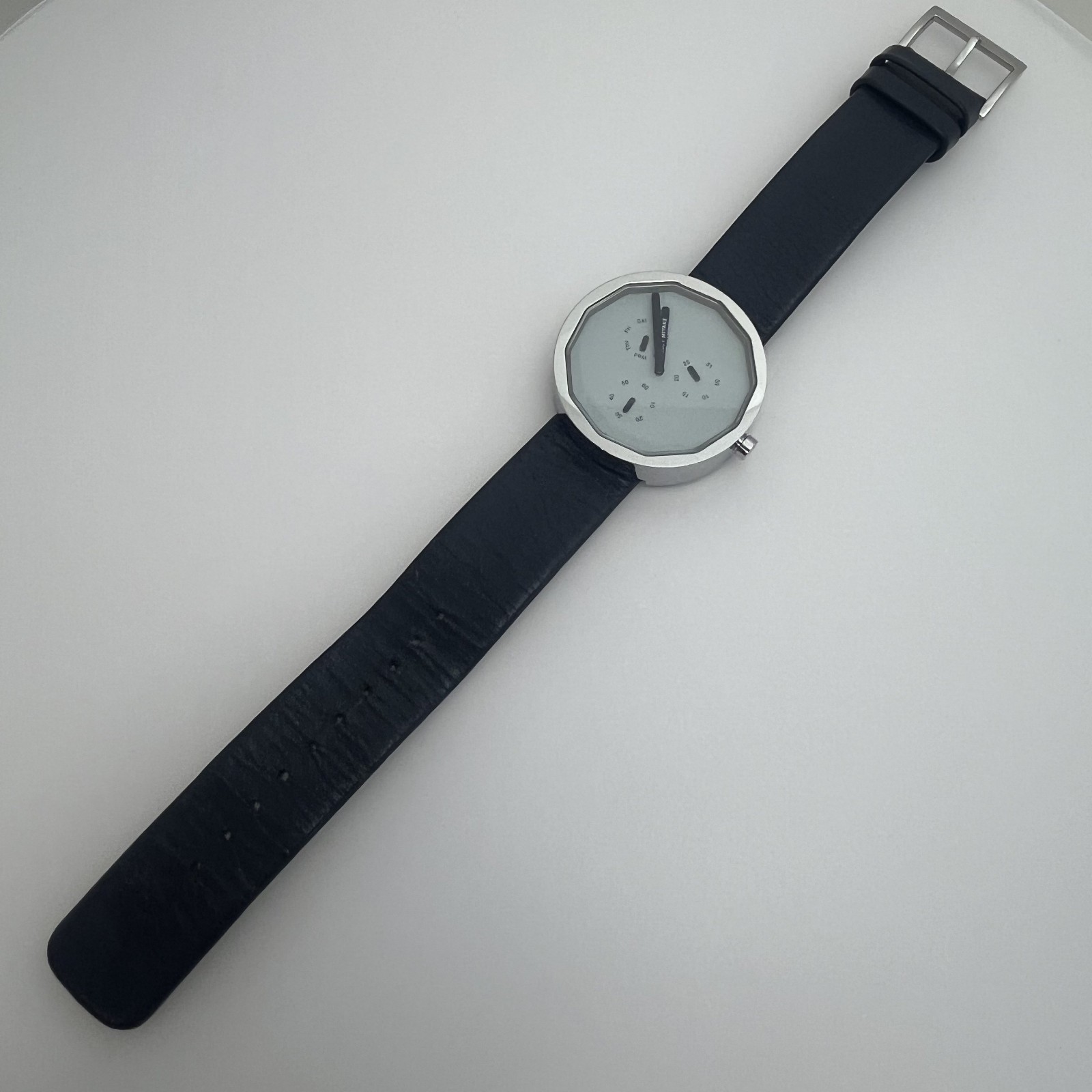Seiko Issey Miyake Twelve365 NY0P051 Japan Day-Date Naoto Fukasawa Qz Watch#578B