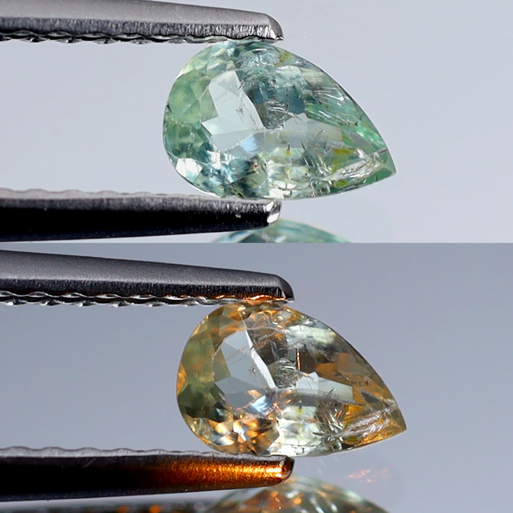 0.36 ct Beautiful Pear (5.73 x 3.81 mm) Green Natural Unheated Alexandrite