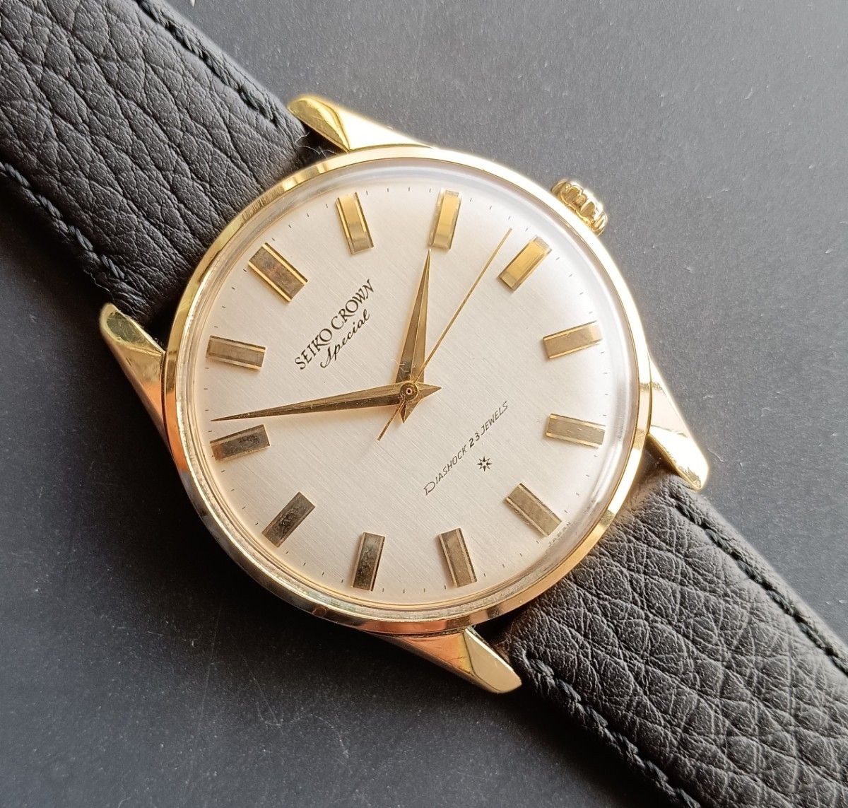 [B1P] Seiko Crown Special 23 Jewels SD Dial Hand Wound Vintage OH [g8t]