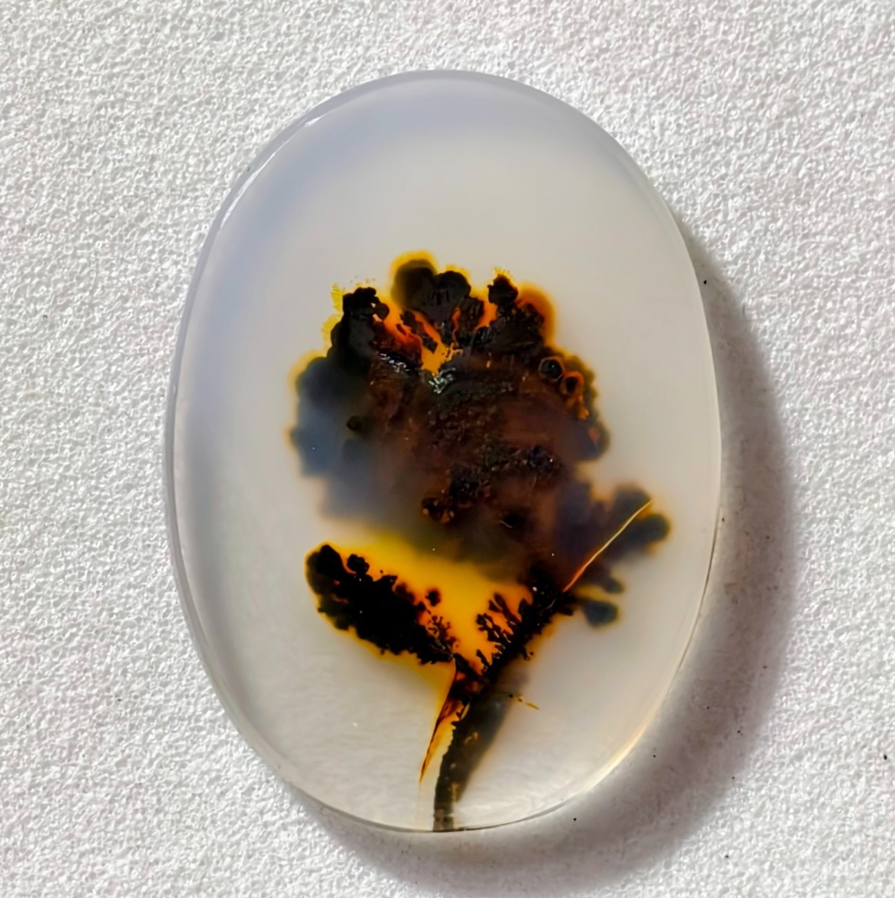 6.50 Cts Natural Shazar Dendritic Agate Cabochon Gemstone 20.8×15.2×2.1 MM
