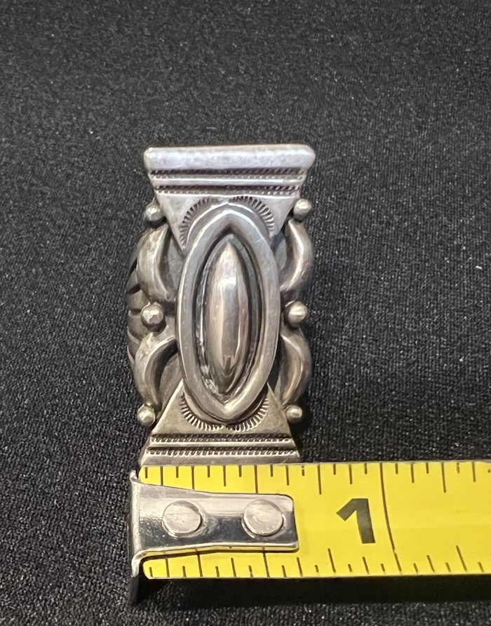 S. Gishal Stamped Sterling Silver Navajo Ring Handmade Signed Sz 5.75 19.9g