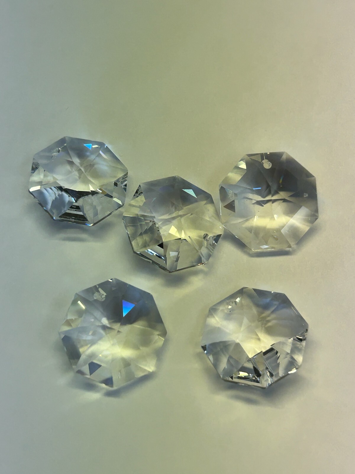 10 Pack! Swarovski Strass Lilly Cut Octagon Crystals 1 Hole 24mm 8115 Series