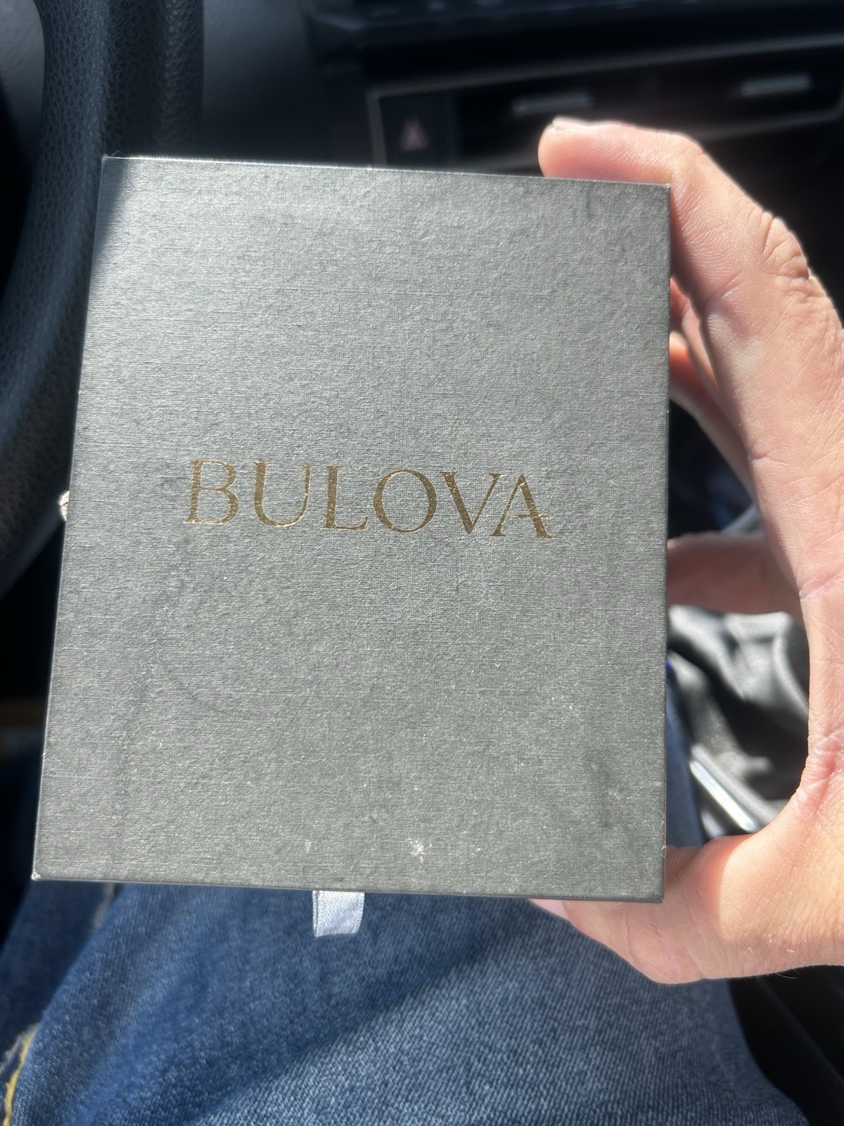 Bulova Men’s Diamond Accent Black Dial Gold-Tone Bracelet Quartz Date Watch