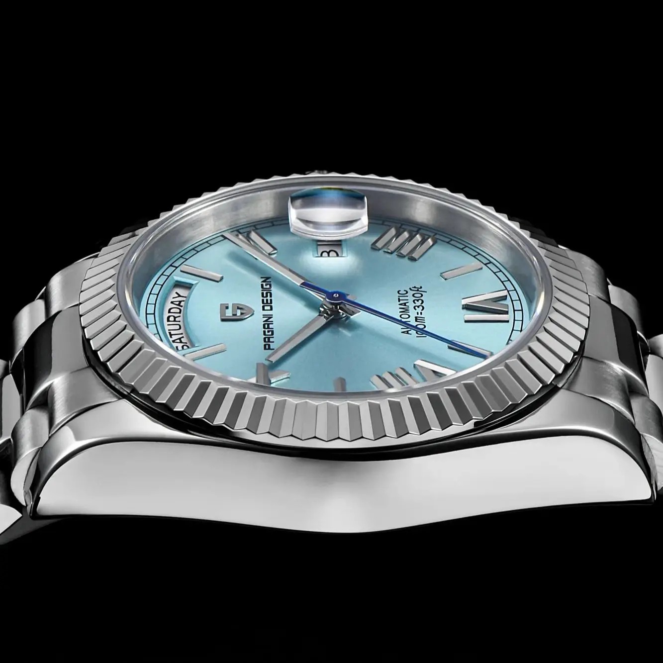 PAGANI DESIGN PD1752 Sky Blue Dial Automatic Stainless Steel Luxury Men’s Watch