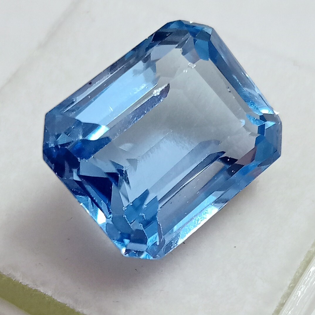 Awesome Blue Aquamarine Emerald Cut 9-11 Ct Natural Loose Gemstone EGL Certified
