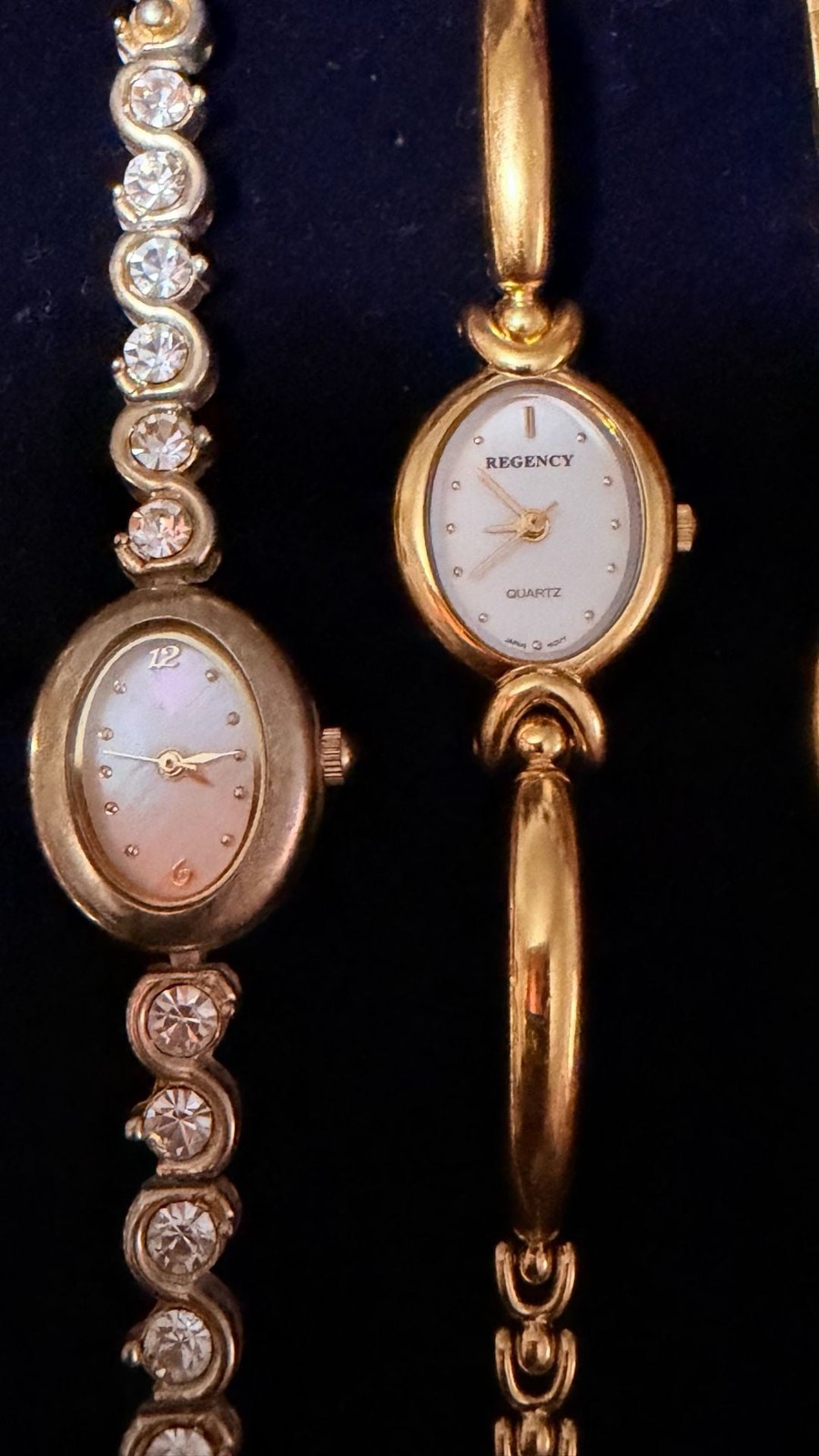 Collection of 8 Vintage Women’s Gold-Tone Quartz Fashion Wristwatches
