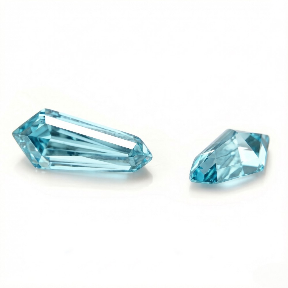 1~2ct VVS1 Moissanite Long Arrow-Shaped Pointed-Corner Hexagonal Cut Loose Stone