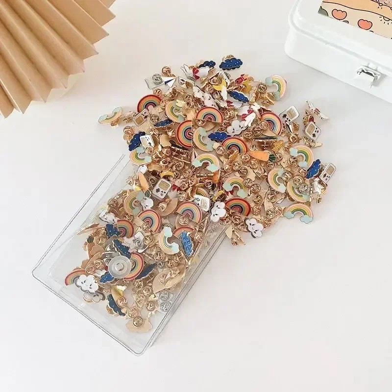 300pcs Random Brooch Pins Enamel Lapel Badge Collar Corsage Jewelry Fashion EDC