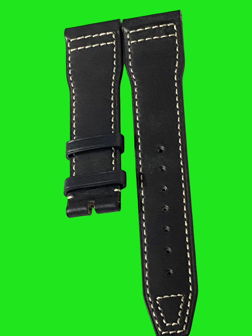 21 mm black silicone strap easy fit strap suitable to Watches Portofino IWC