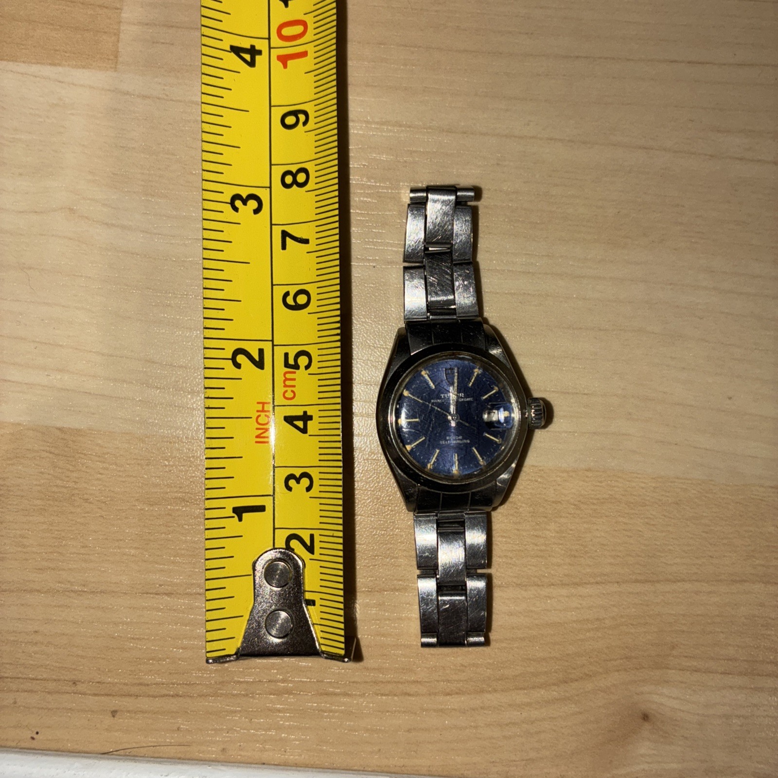 1979 Tudor Rolex Princess Oysterdate Ref. 783413 Blue Dial Automatic Wristwatch