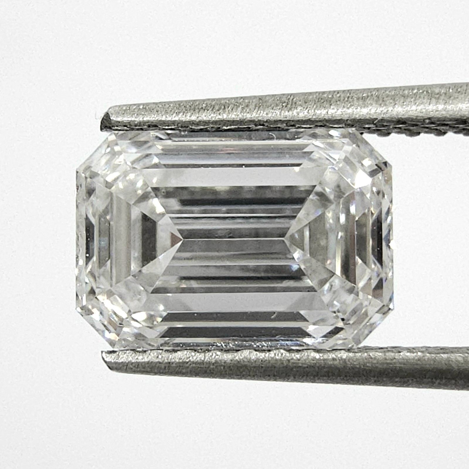 2.01 Ct E Flawless Emerald Cut Natural Diamond GIA Loose Treated FL