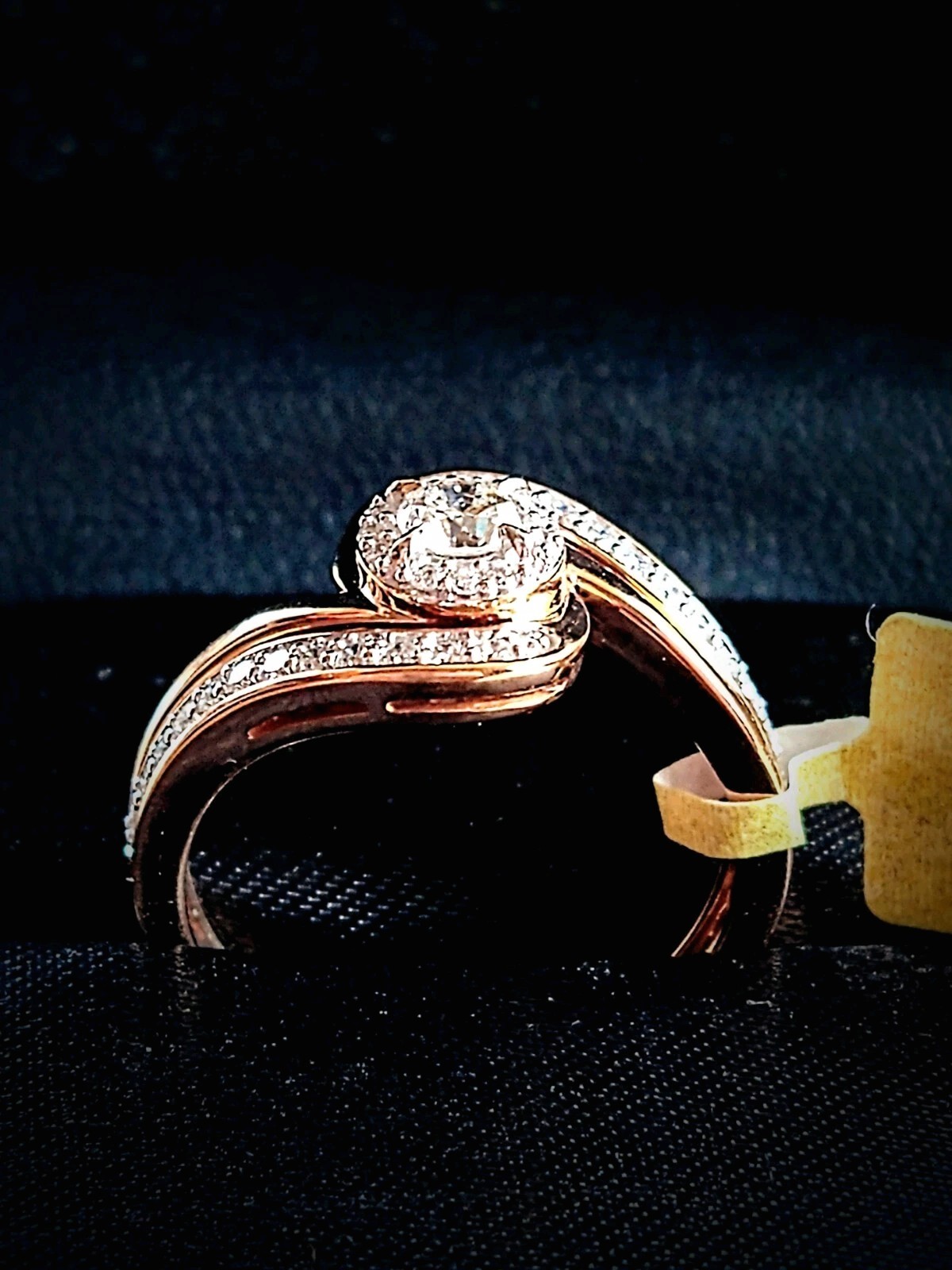 9ct Rose Gold Ring Natural Canadian Diamonds 0.50ct Valuation Certificate
