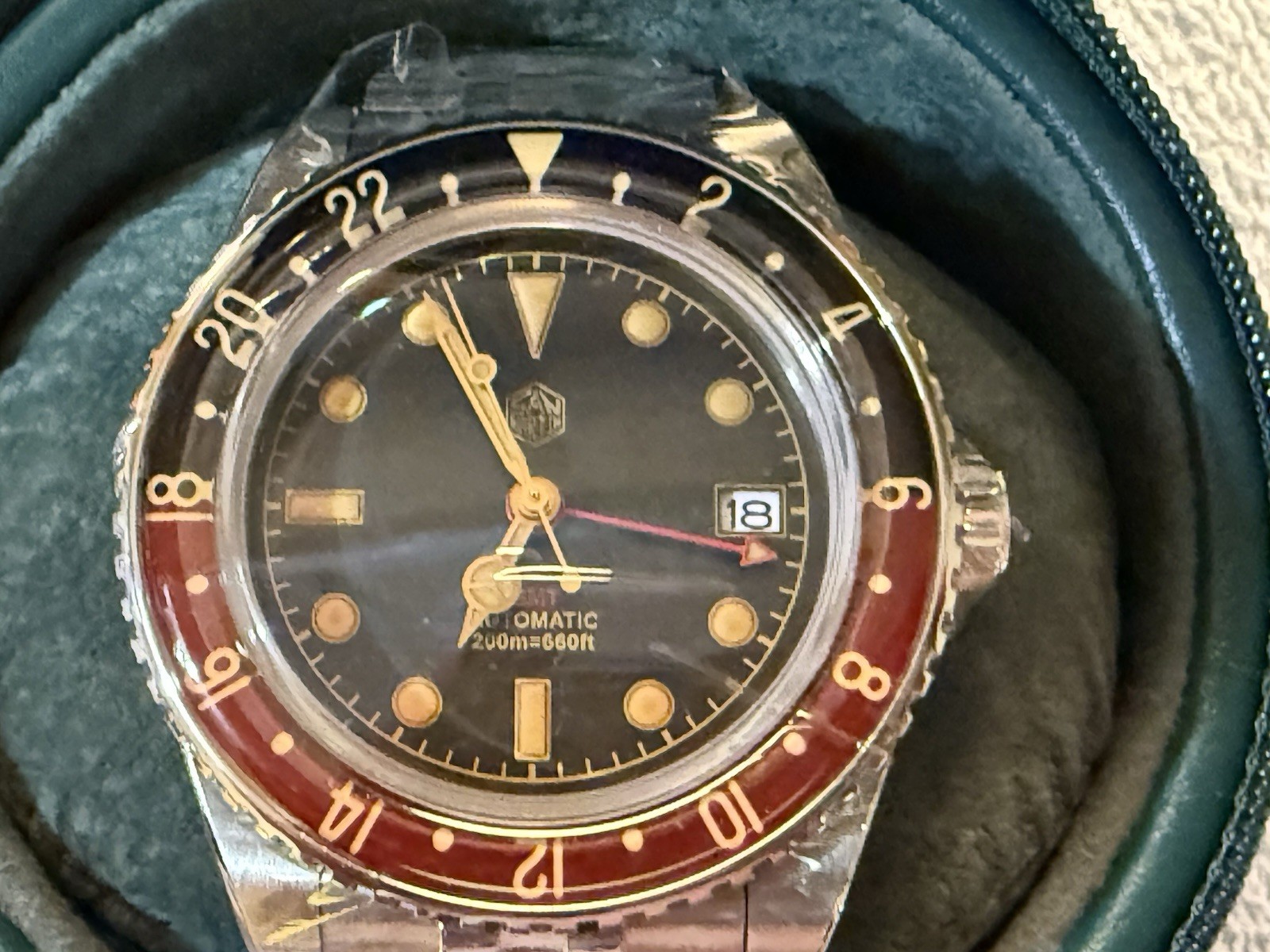 San Martin Automatic GMT 40mm GMT 20Bar Automatic Sapphire Bidirectional Bezel