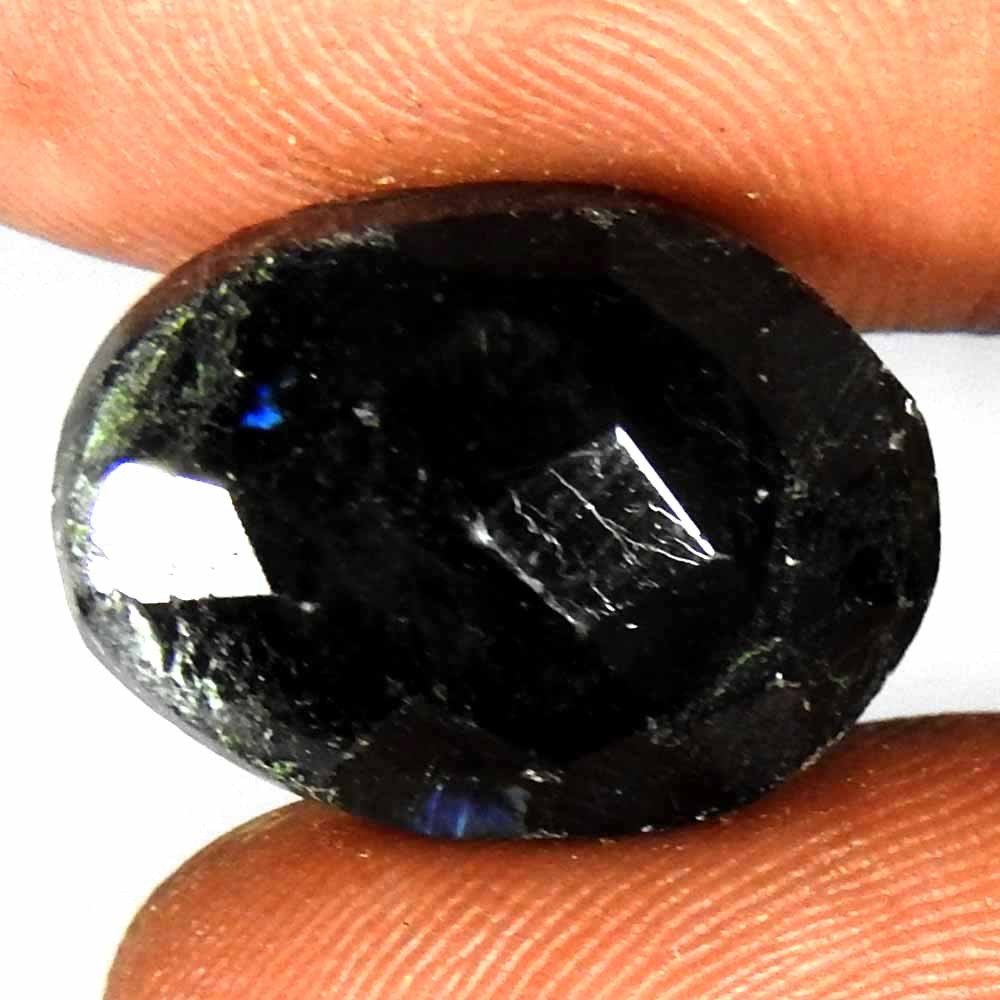 14.85 Ct Natural Blue Power Labradorite Cheker Cut Oval 17x13x6 Loose Gemstone