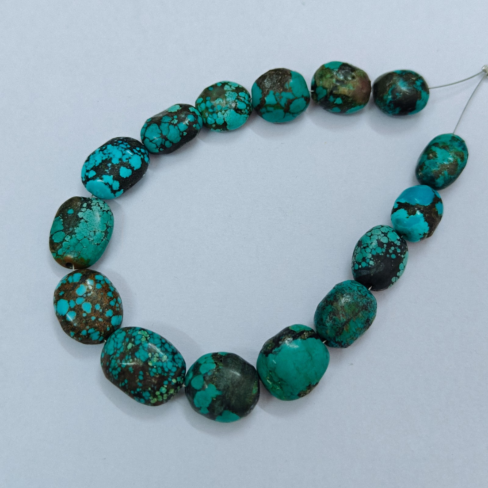 Turquoise Oval Shape Beads Gemstone Genuine Natural Tibet Turquoise Loose Beads
