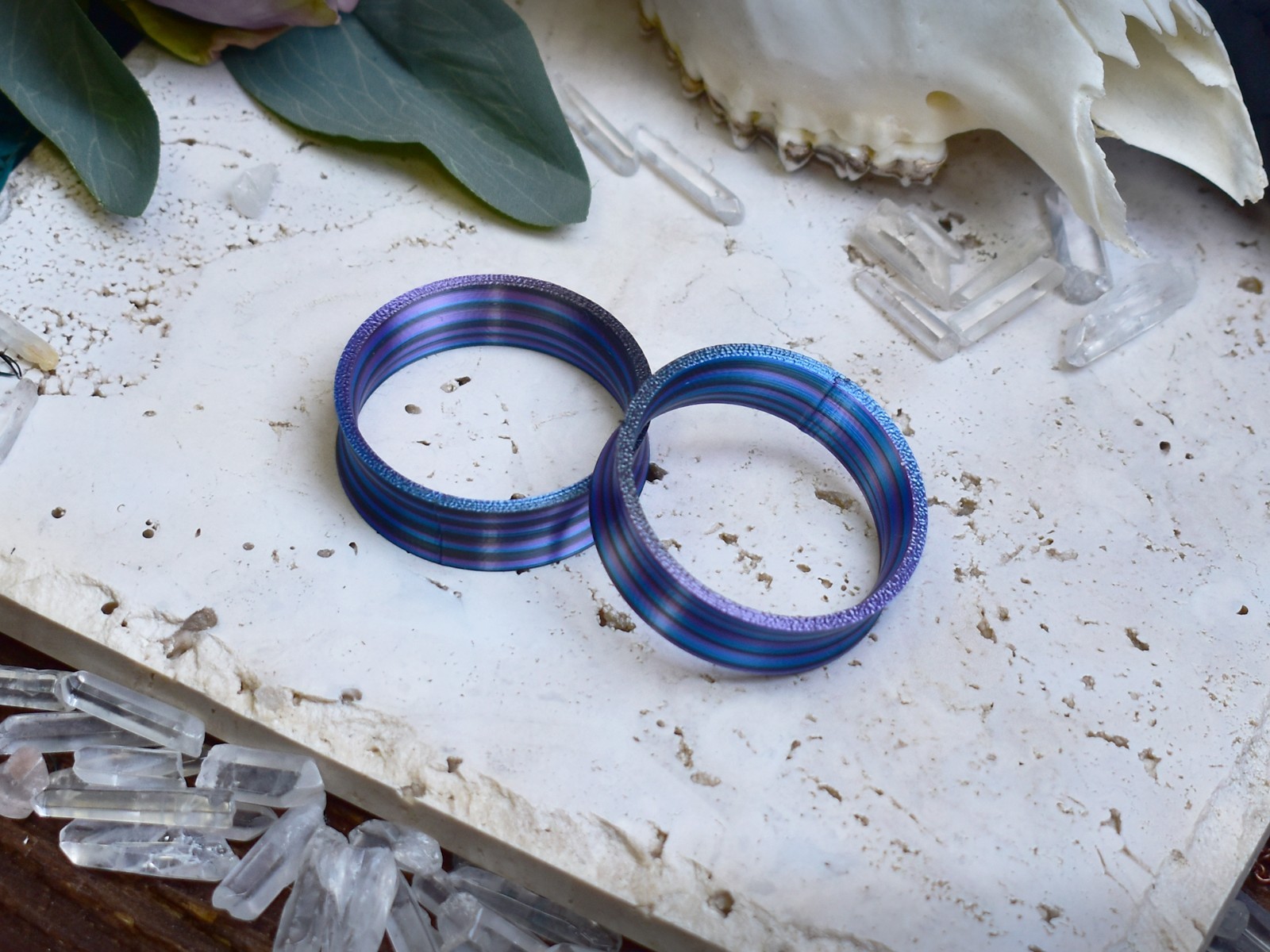 Ultra Light Ear Tunnels 10-200mm | Blue Twist Ear Plugs | Pair | 9 shapes