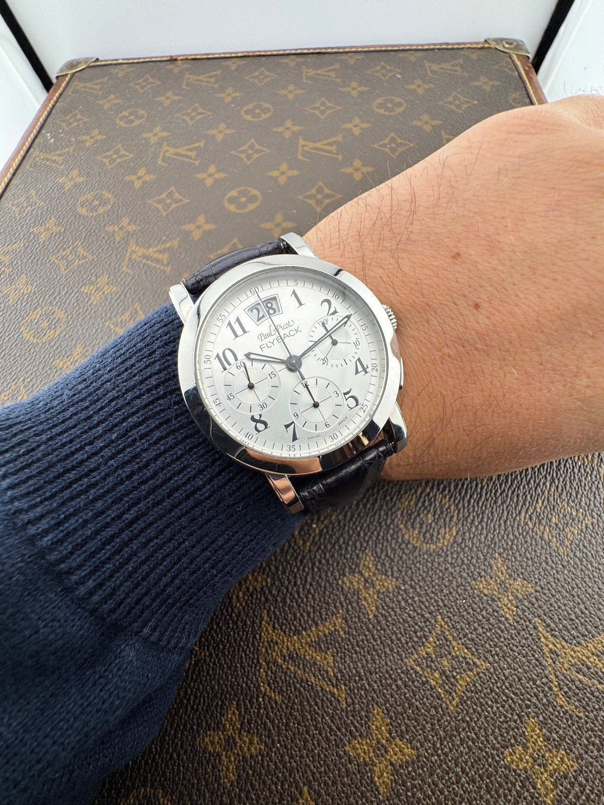 Paul Picot Firshire Flyback Stainless Steel Gran Date Men Swiss Made