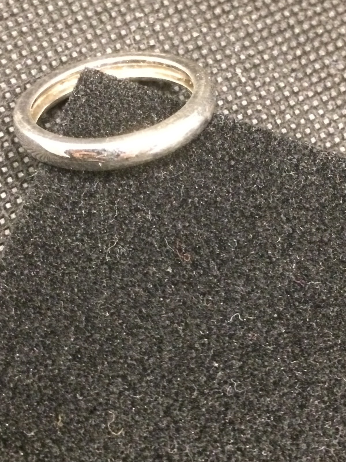 plain silver ring 925 silver hallmarked 18mm size 57 5.8g