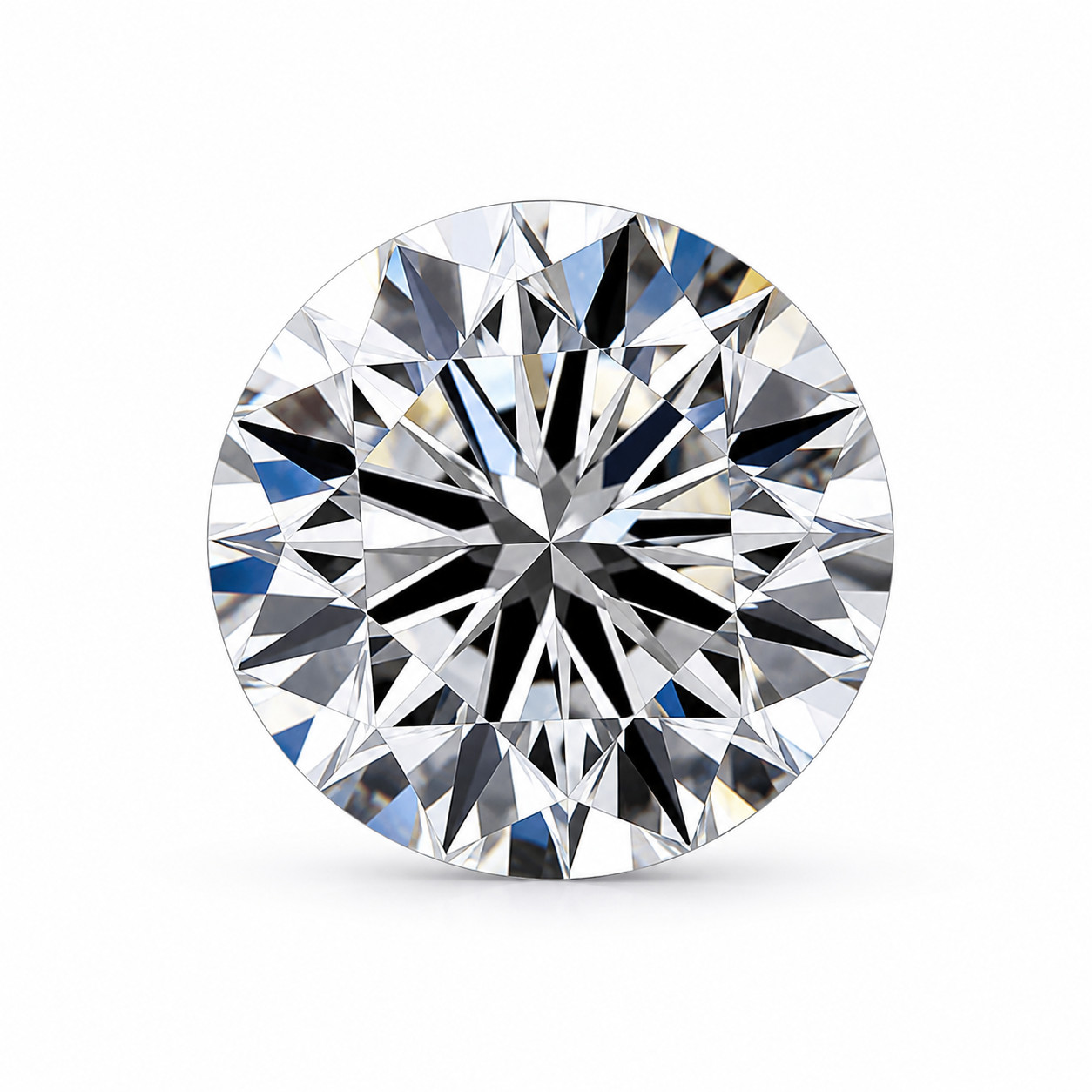 13.5mm Round cut D color Lab grown Diamond VVS1 Clarity GIE Certified Gemstone
