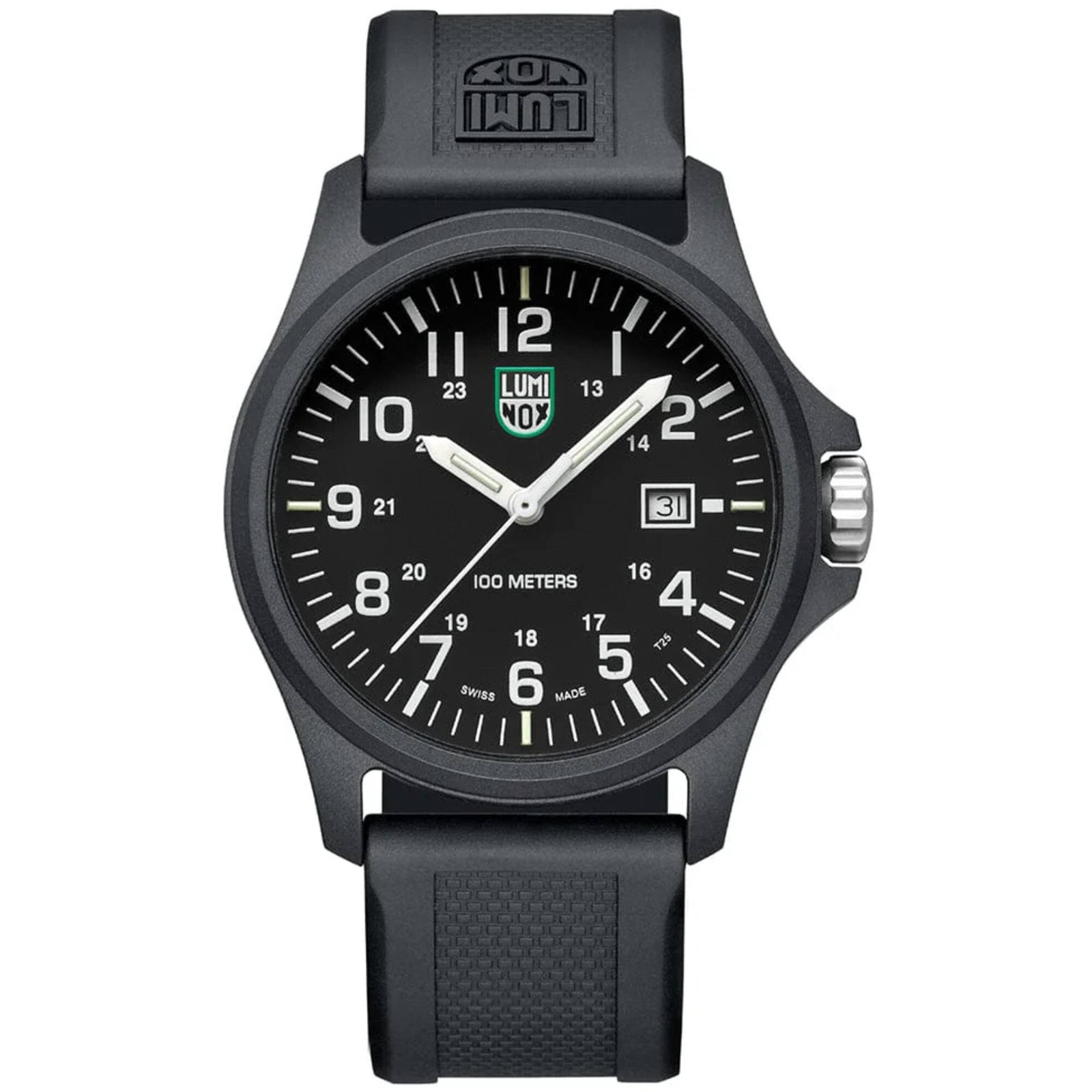 Luminox Men’s Watch G Quartz Black Dial Rubber Strap Date X2.2401