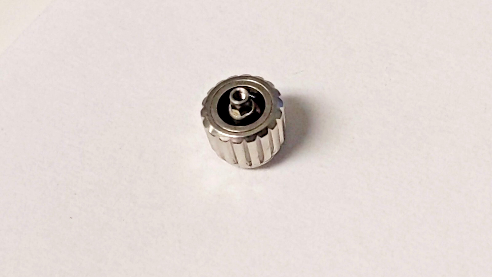 Unbranded Swiss Made crown for Tag S/S screw down and tube 5.4mm diameter, 5691W