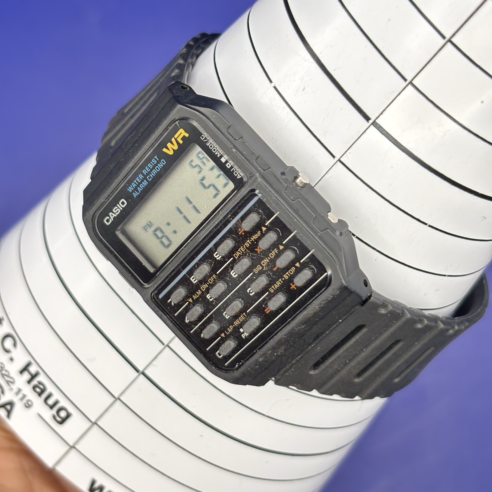 Casio Quartz 3208 CA-53W Calculator Digital Vintage Men’s Watch #YC1