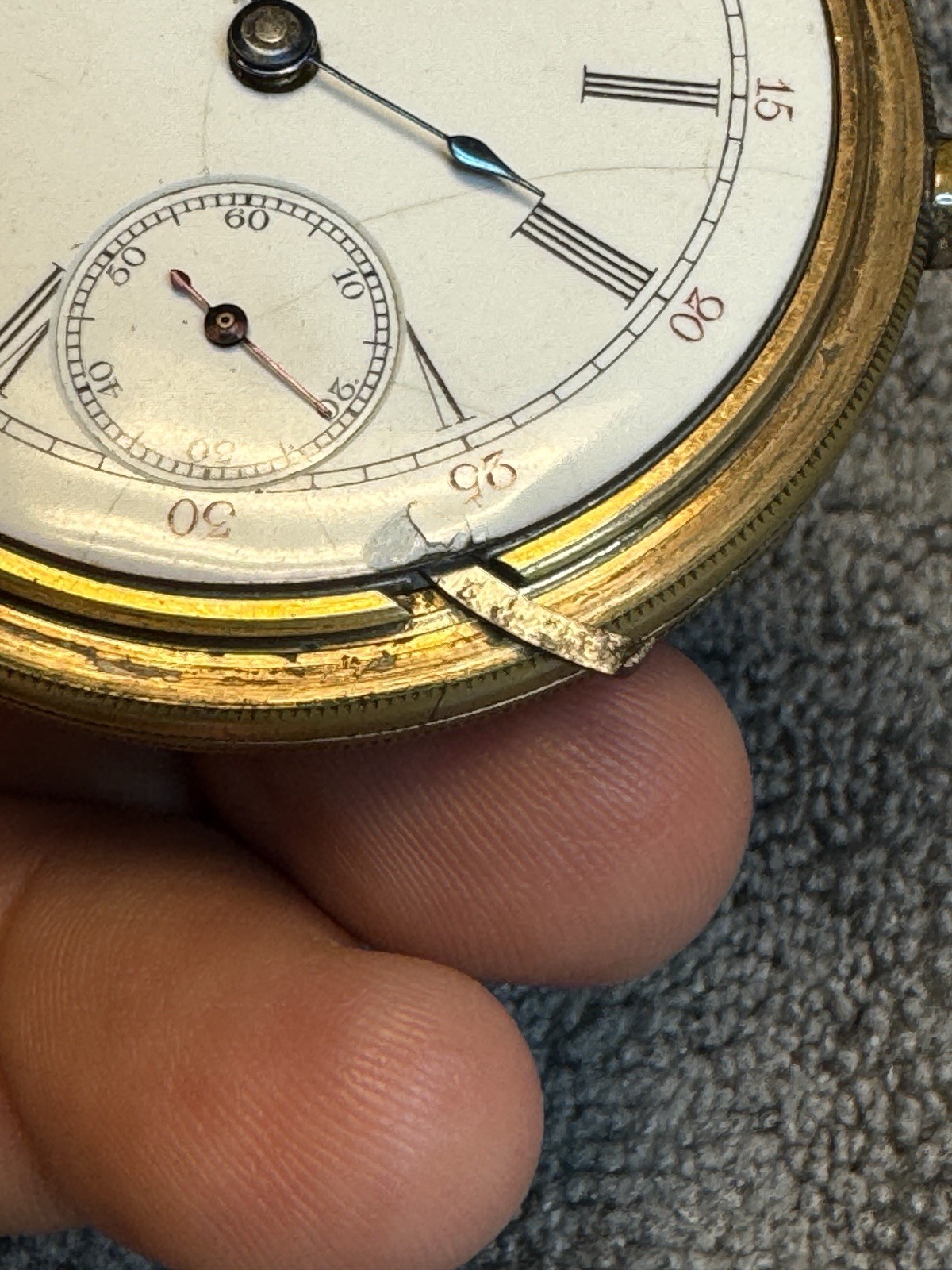Vintage American Waltham 1883 Watch Co Pocketwatch Running But Untested