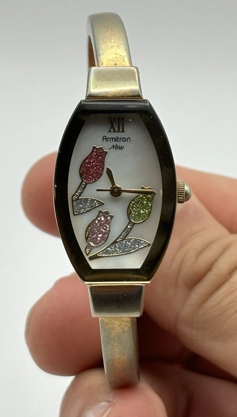 Armitron Now Bangle watch Gold tone Women’s girls female #6.41