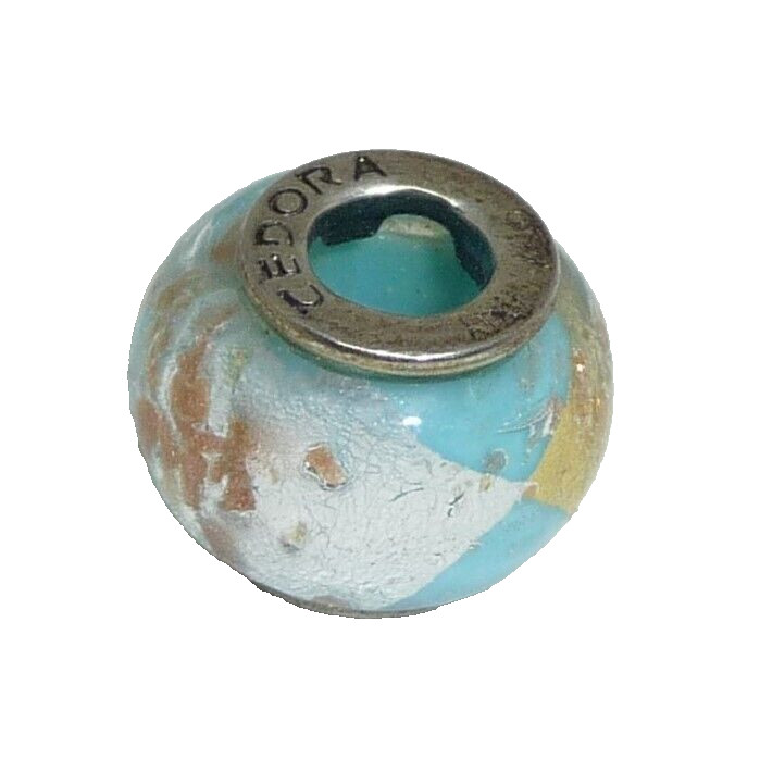 ORIGINAL TEDORA AUTHENTIC MURANO GLASS BEAD VETRO STERLING ARGENTO 925