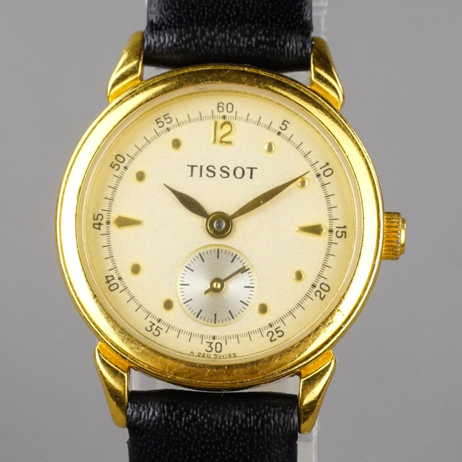 Tissot A220 QUARTZ Women’s Watch Gold 24mm Vintage New Batter New Leather Band
