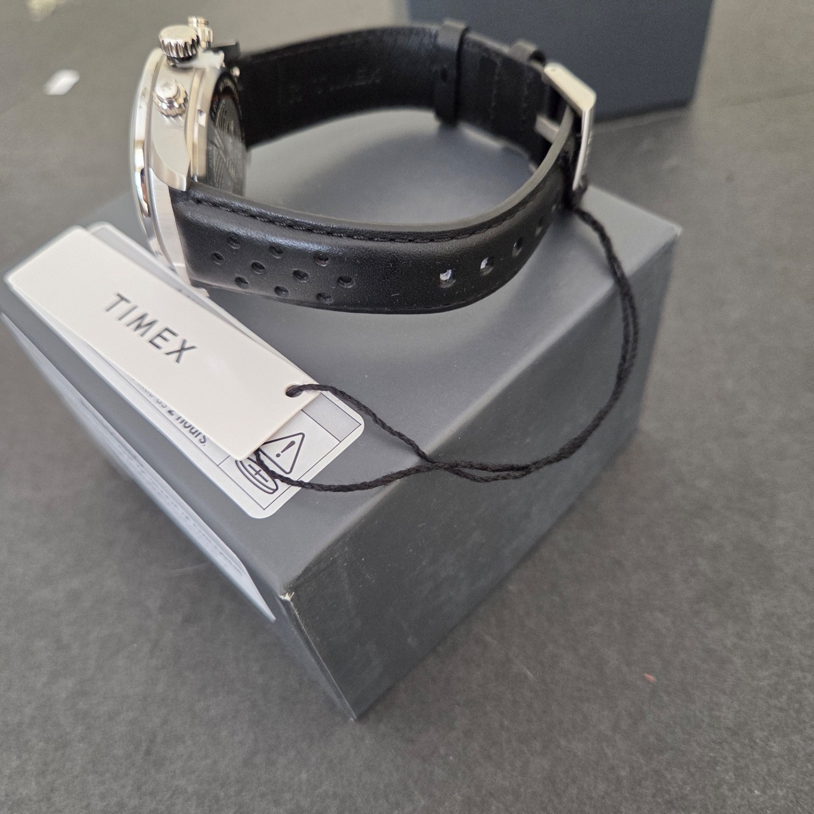 Timex Mens Waterbury Heritage Chronograph 39mm Watch Silver/Black TW2Y19300