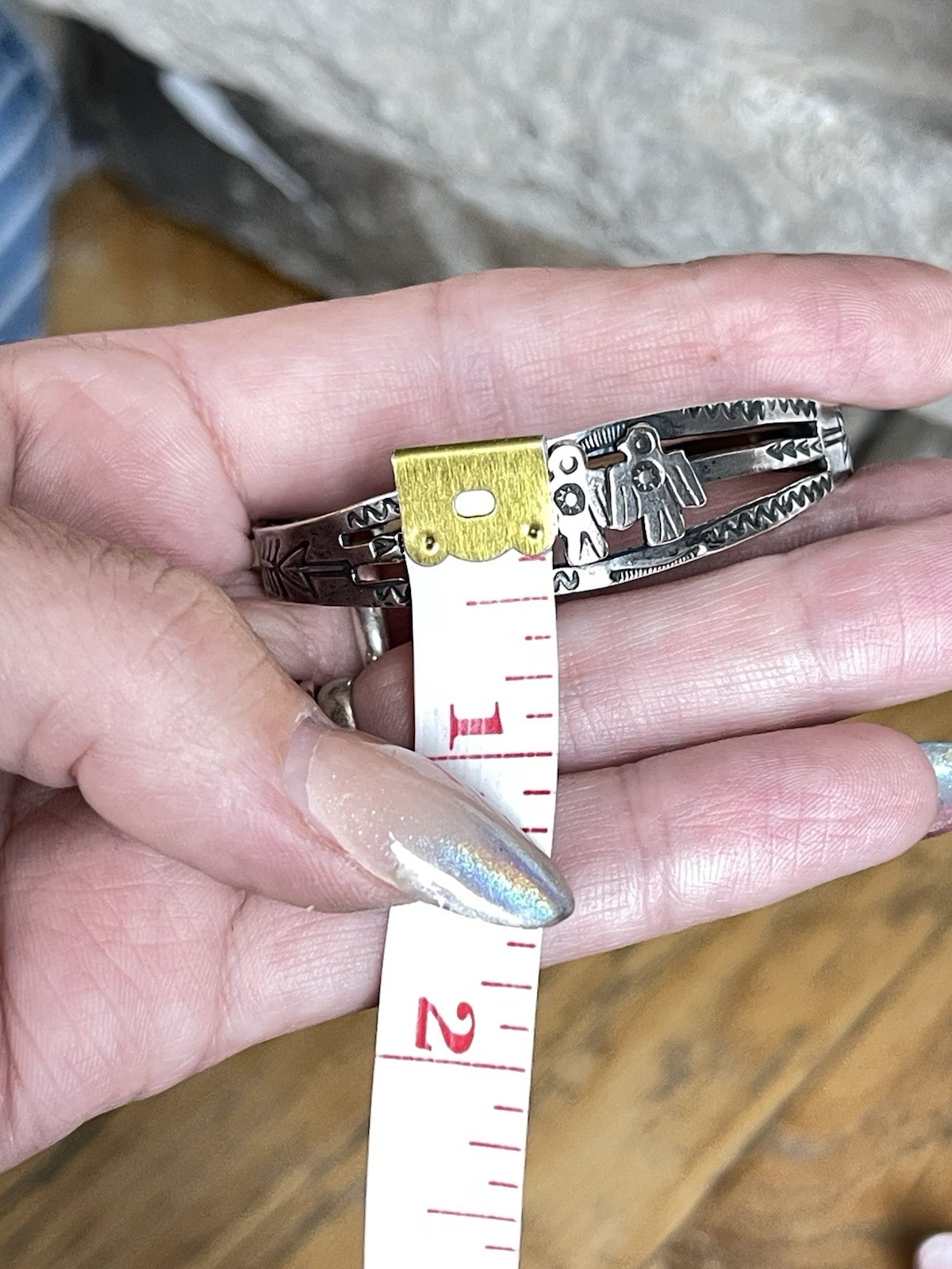 FRED HARVEY ERA Navajo THUNDERBIRD Sterling silver Cuff Bracelet Southwest Small