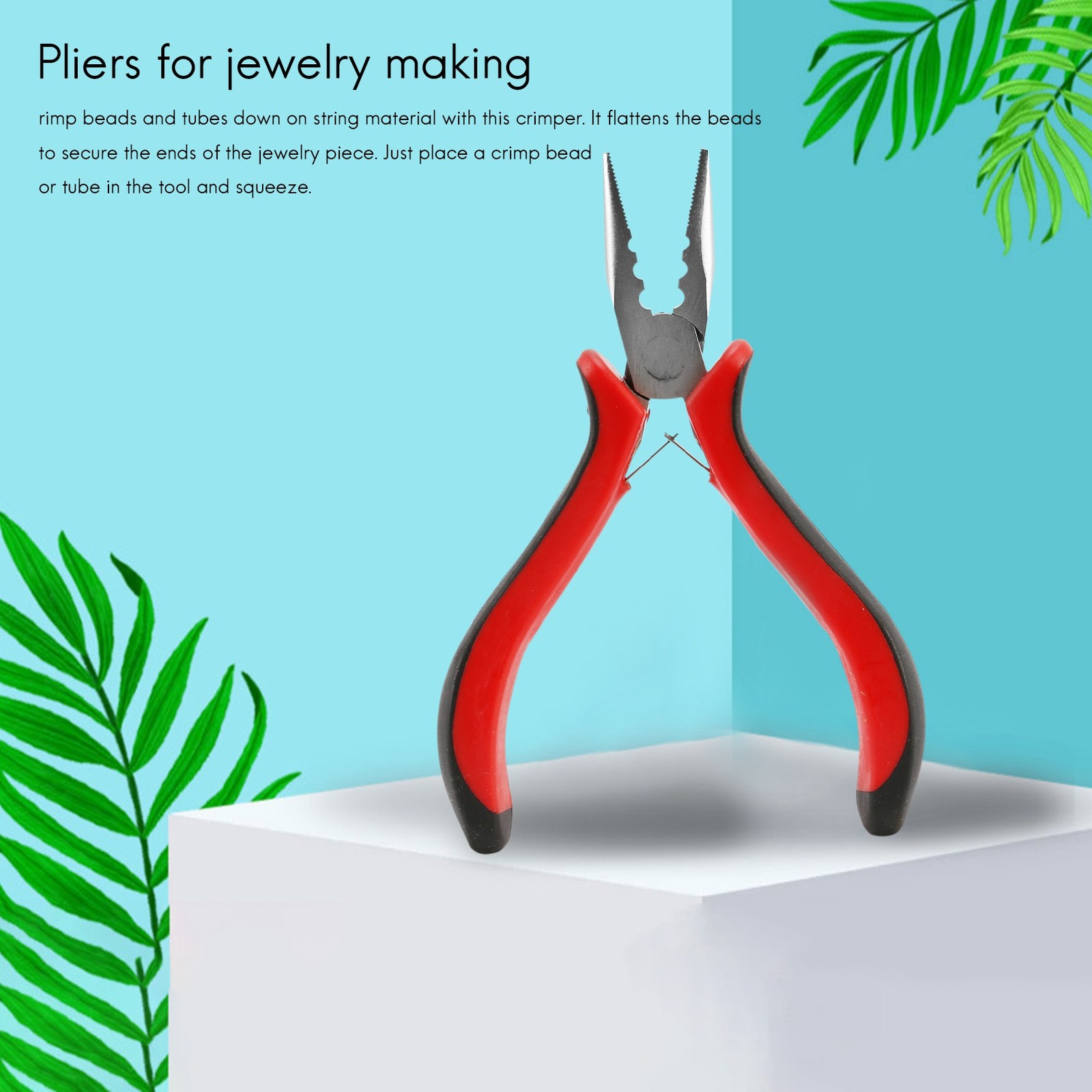 1 Pack 45 Steel Jewelry Bead Crimper Tools Crimping Press Plier for Jewelry9189