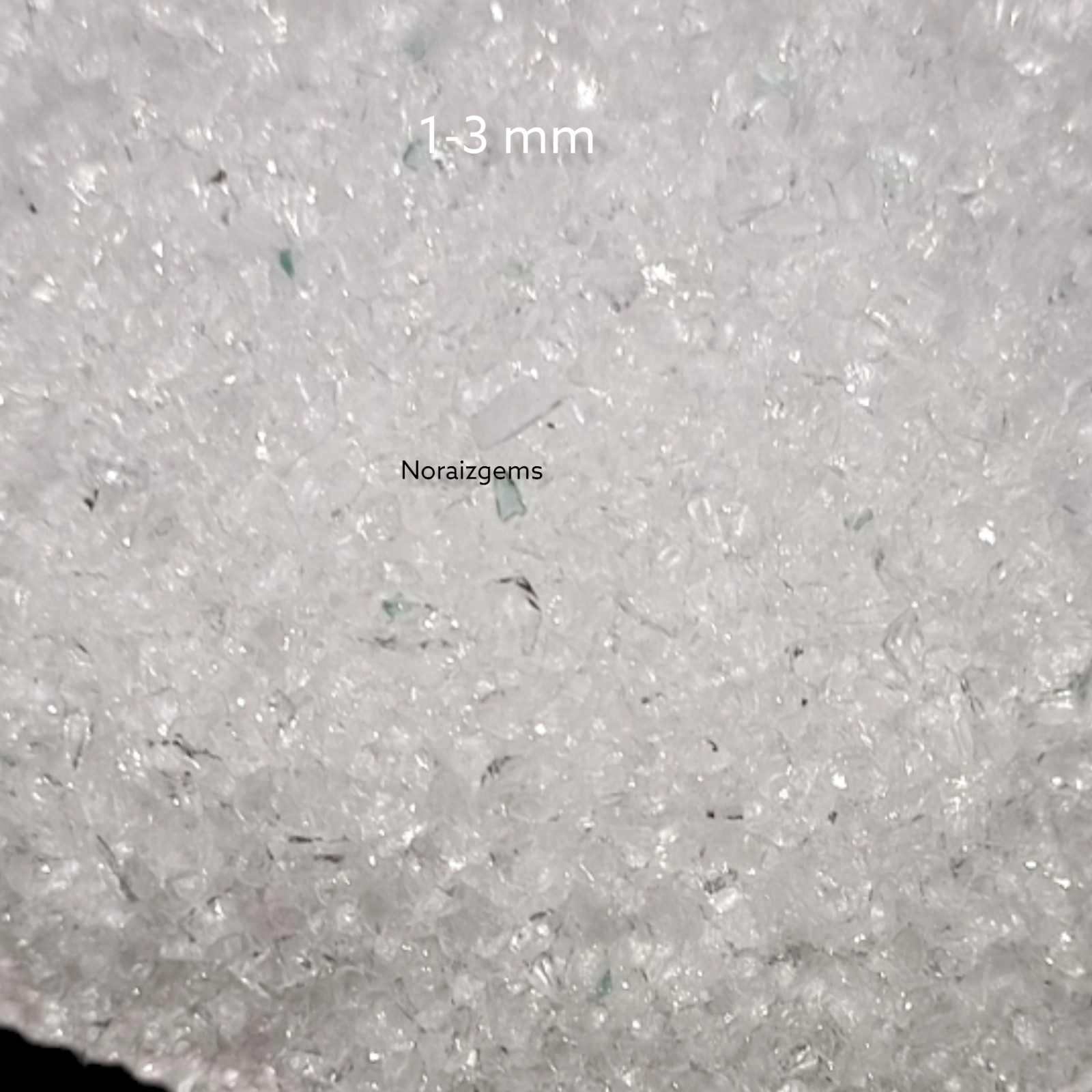 Crushed Crystal Hydro Quartz Gemstone Coarse For Woodworking, Ring Inlay, Resin